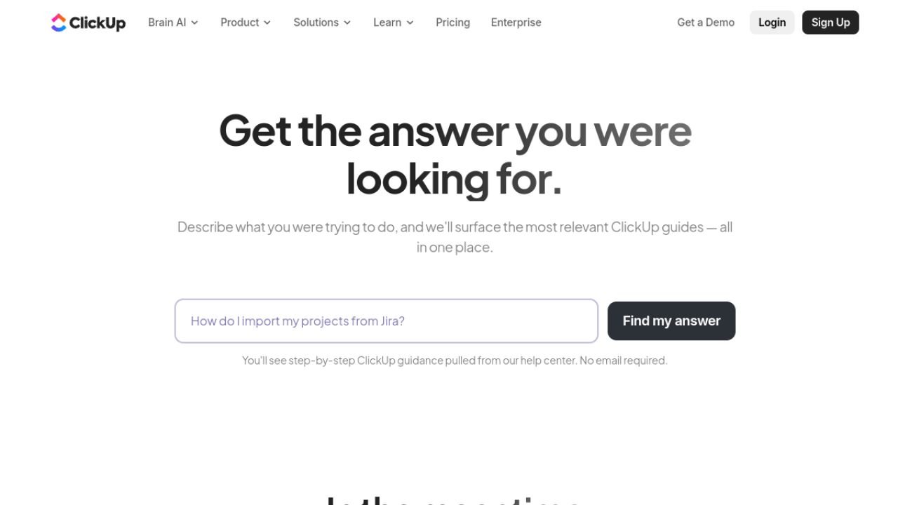 ClickUp Produktvorschau 2